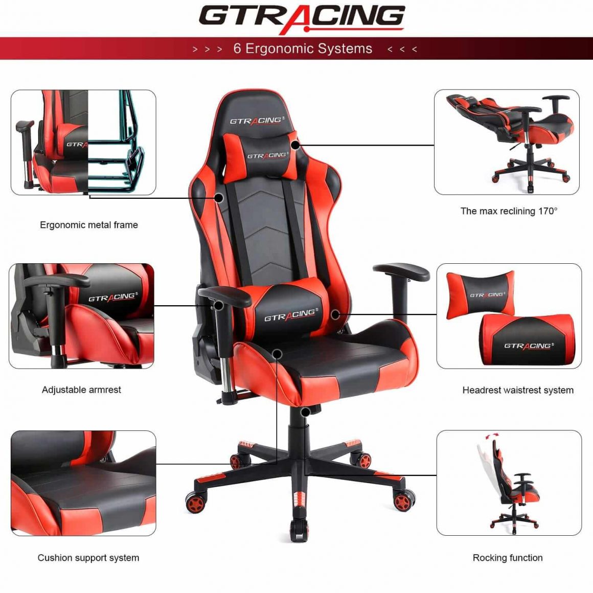 Top 9 Red Gaming Chair Reviews Ergonomic Chair Central